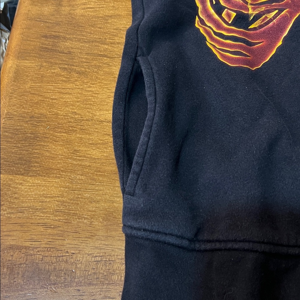 Tony Hawk  Skeleton Hoodie - Black and Orange Size Medium - Picture 8 of 11